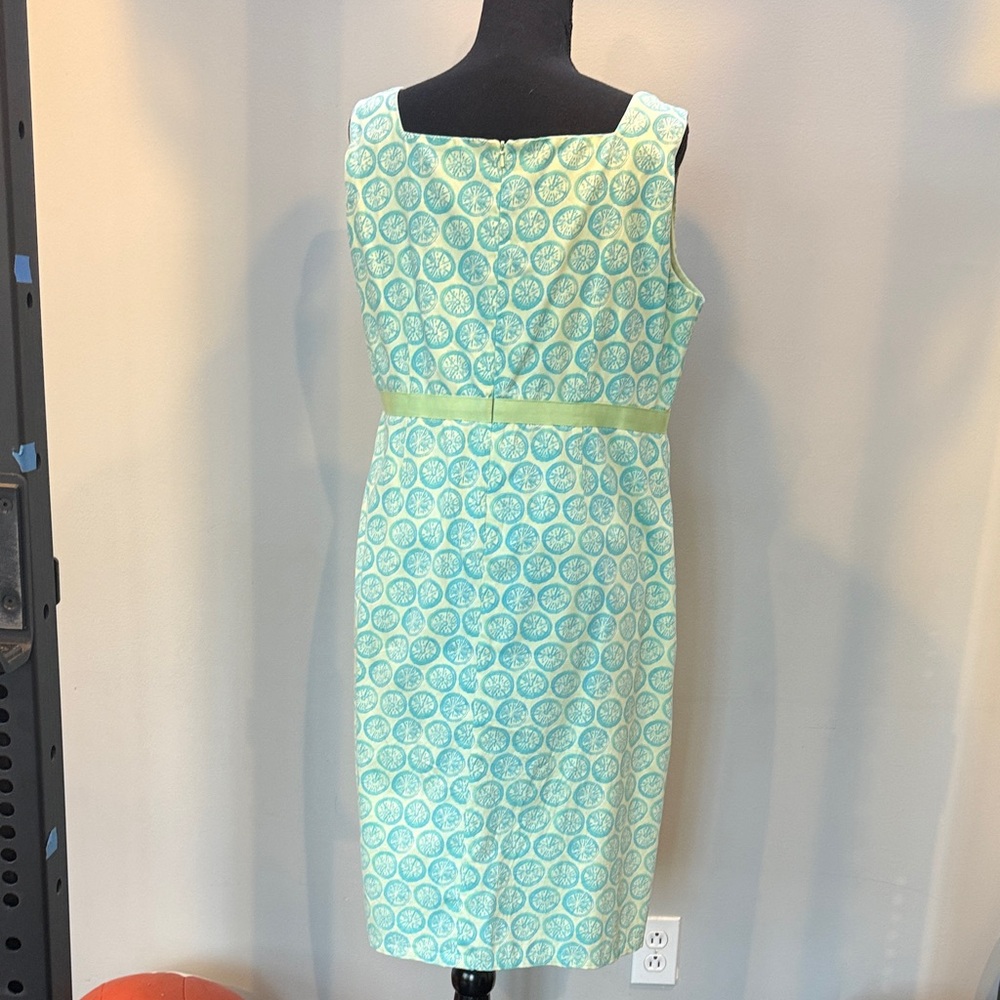 fresh produce Mint Green Blue Lemon Printed Midi Dress - Picture 5 of 6